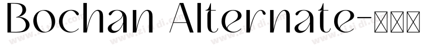 Bochan Alternate字体转换
